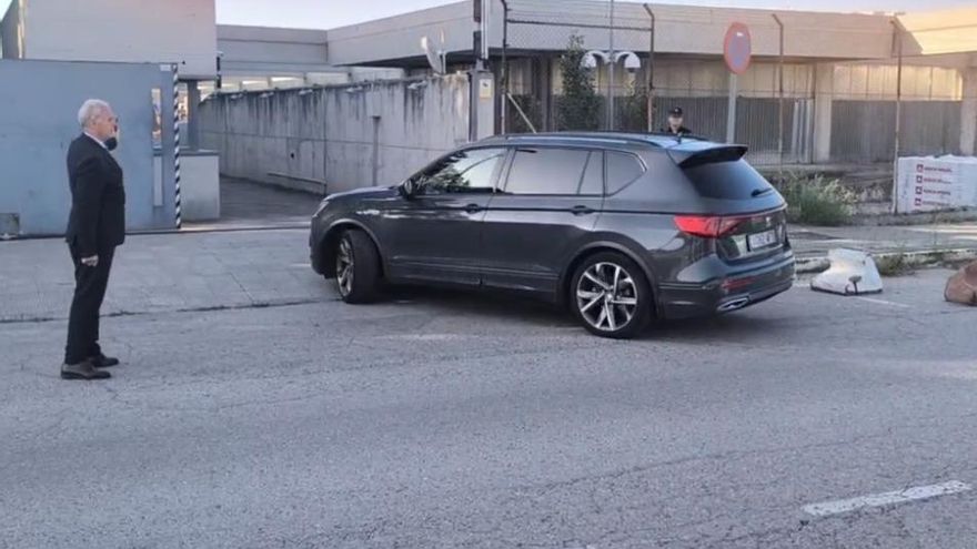 Jordi Pujol llega a la sede de la Audiencia Nacional en San Fernando de Henares.