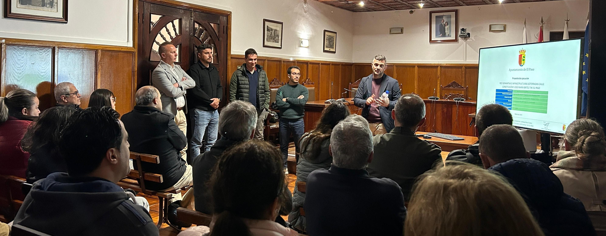 El Paso invierte casi un millón de euros en el desarrollo urbano de las calles Constitución y José María Brito Pérez.