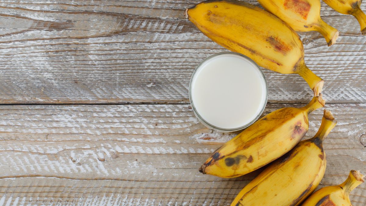 Solo necesitas tres ingredientes para preparar mousse de plátano