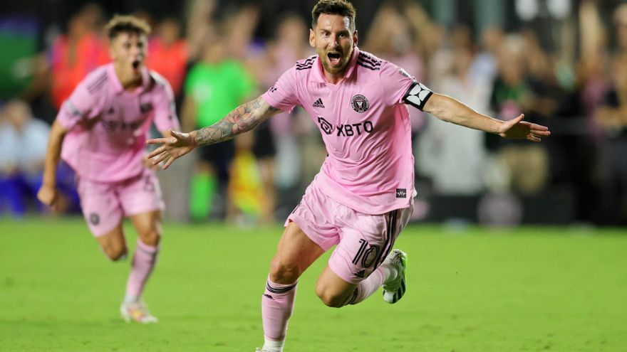 Épico debut de Messi en el Inter Miami: golazo y triunfo agónico