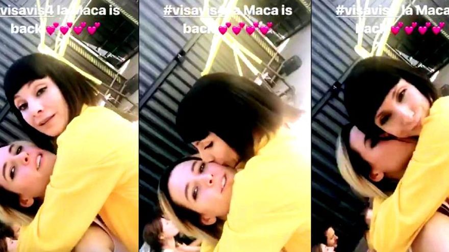 Maggie Civantos y Najwa Nimri en el rodaje de la 4ª de Vis a vis