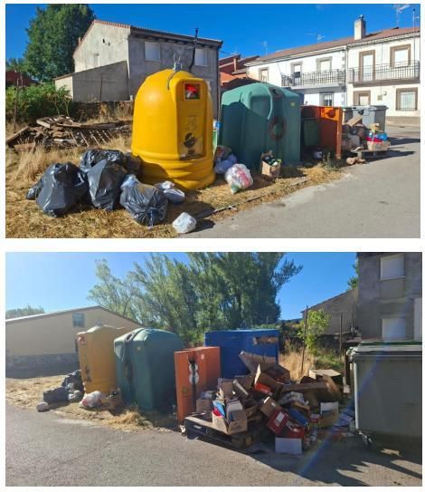 Basura sin recoger en los municipios afectados de Guadalajara