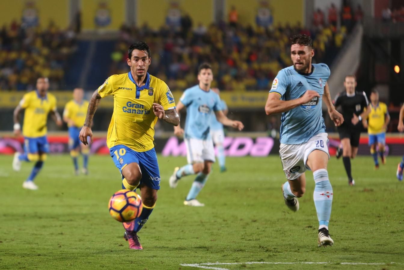 Imágenes del partido disputado en el Estadio de Gran Canaria entre la UD Las Palmas y el Celta de Vigo. Alejandro Ramos.