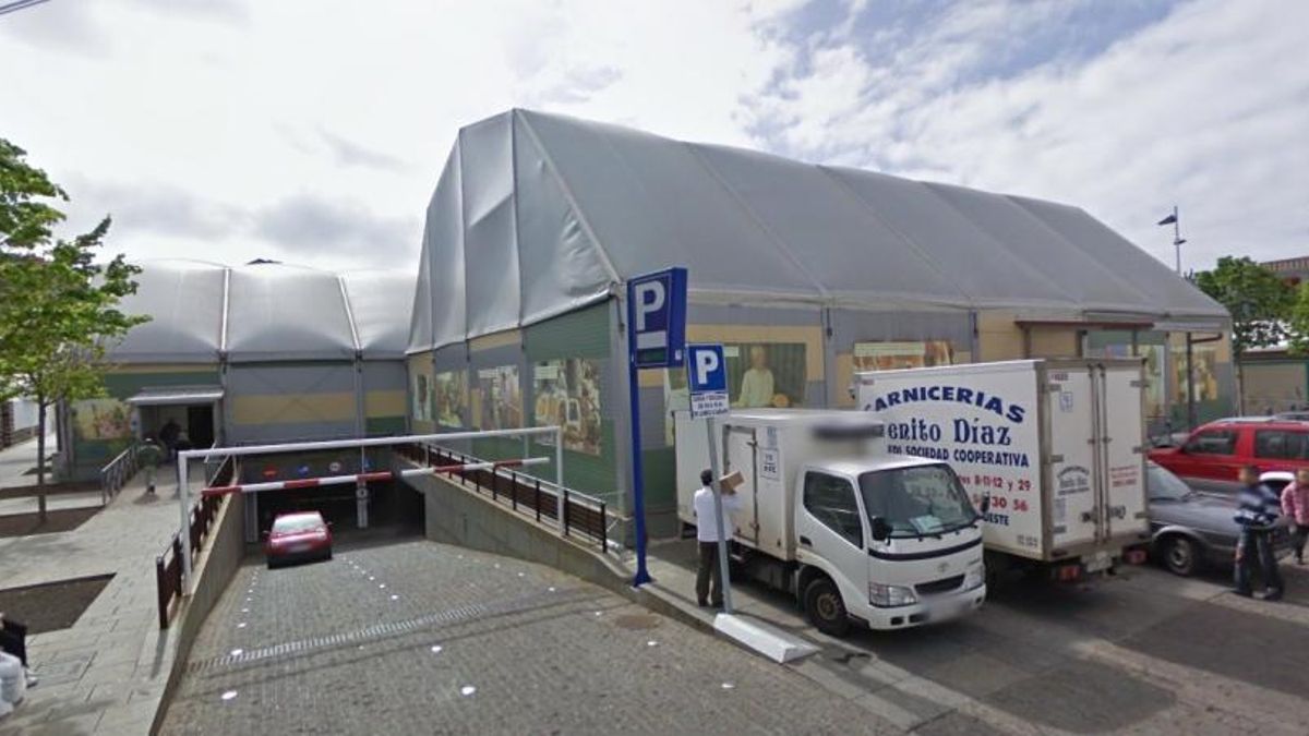 Mercado de La Laguna, en su instalación provisional de la plaza del Cristo, donde lleva más de diez años