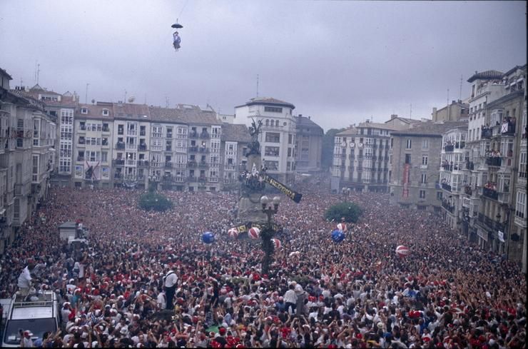 Vista general de la Virgen Blanca en 1998