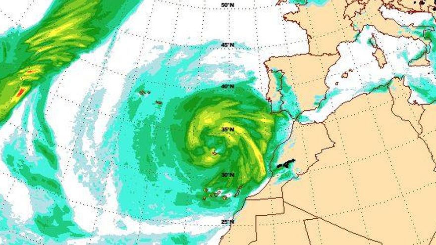 Un 'baile' de borrascas y frentes afectará a Canarias durante el fin de semana