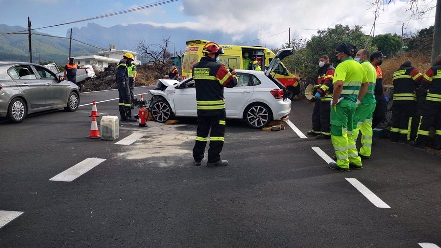 Cuatro heridos en un accidente de tráfico en El Paso