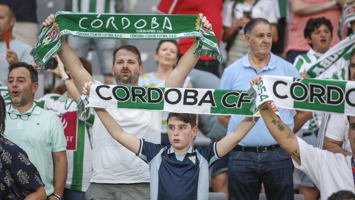 Grada Blanquiverde del Cordoba CF - Sevilla FC
