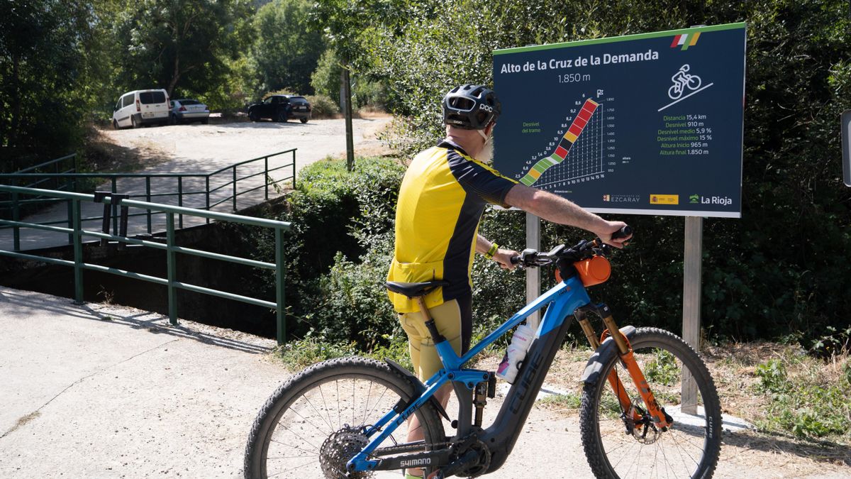 Nuevas señales para ciclistas en el Alto de la Demanda