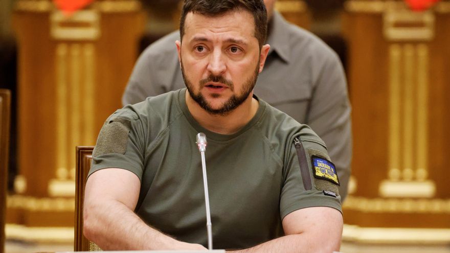 Imagen de archivo del presidente ucraniano, Volodímir Zelenski. EFE/EPA/LUDOVIC MARIN