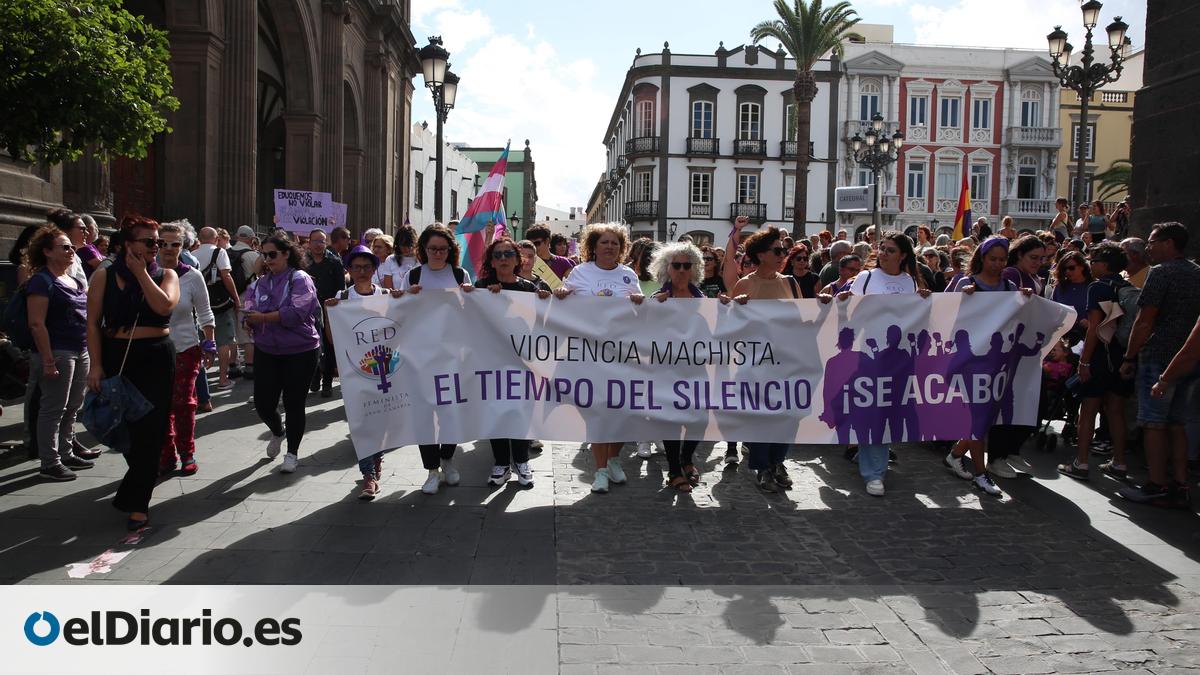 Así se vivió en Gran Canaria la manifestación por el 25N, Día contra la ...