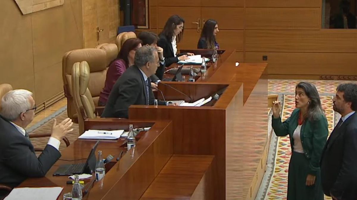 Nueva bronca en la Asamblea: el presidente retira la palabra a un diputado de Más Madrid por criticar el "acoso" de jueces al Gobierno