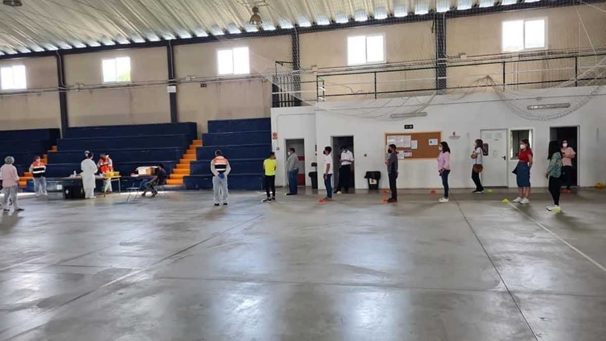 Imagen del cribado masivo que tuvo lugar el pasado día 4 en Segura de León
