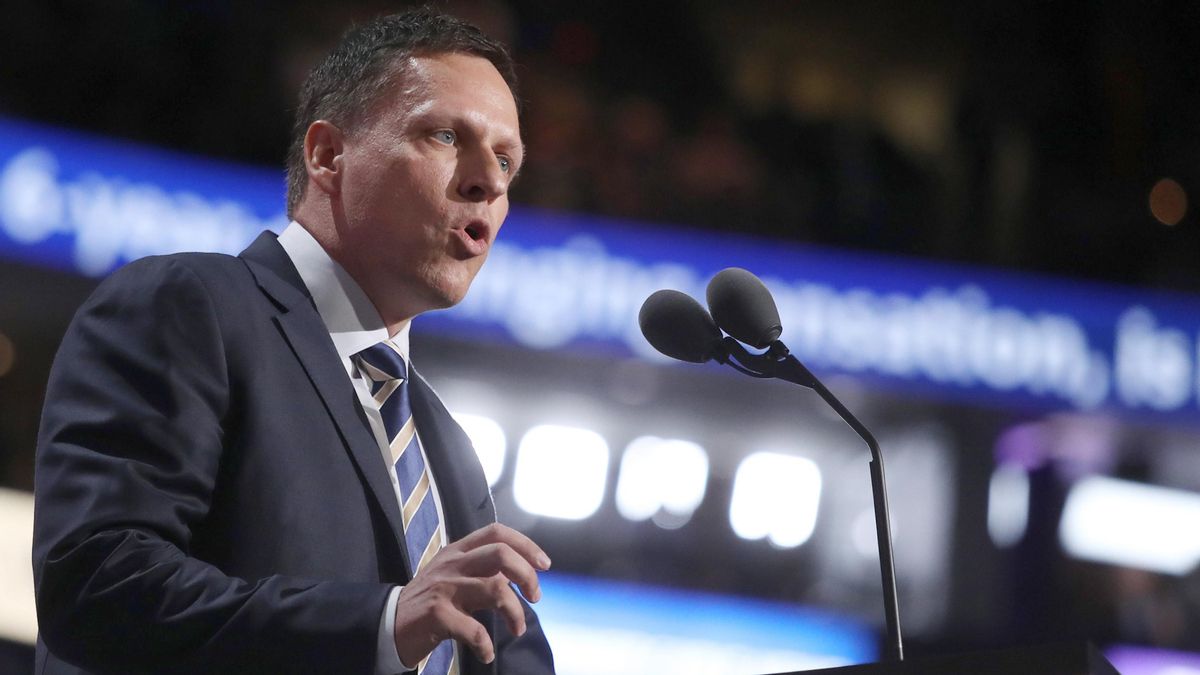 Fotografía de archivo del cofundador de PayPal y Palantir Peter Thiel durante la Convención Nacional Republicana en Cleveland (Estados Unidos).