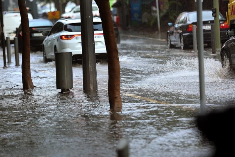 Lluvia en Santa Cruz de Tenerife