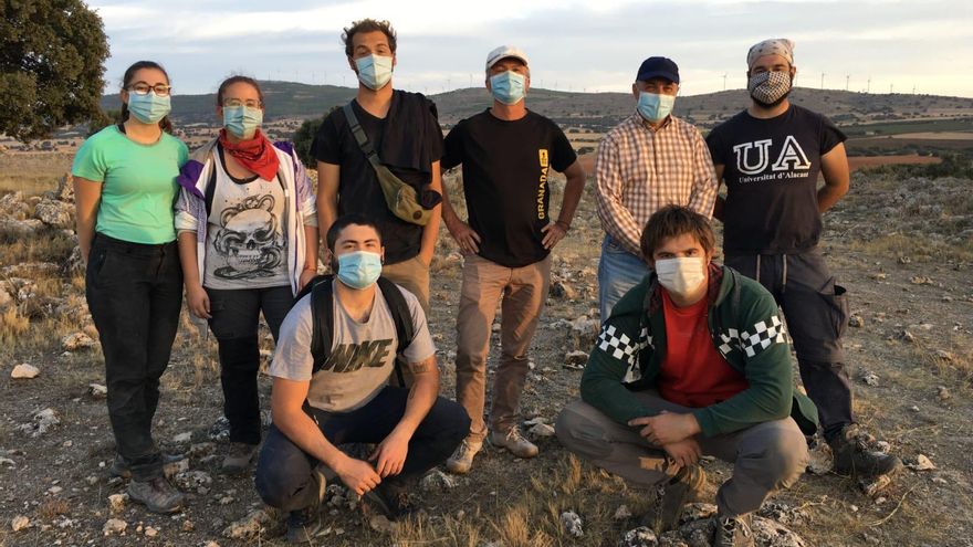 Equipo de la excavación arqueológica en La Higueruela
