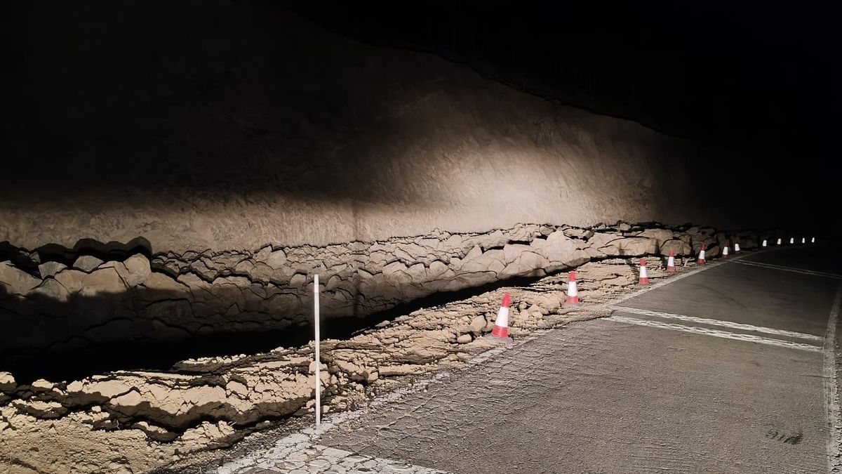Carretera A-132 estos meses atrás