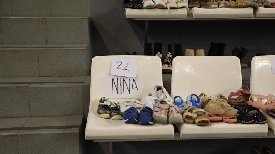 Centro de donaciones en La Palma / FOTO: JOSÉ BRINGAS