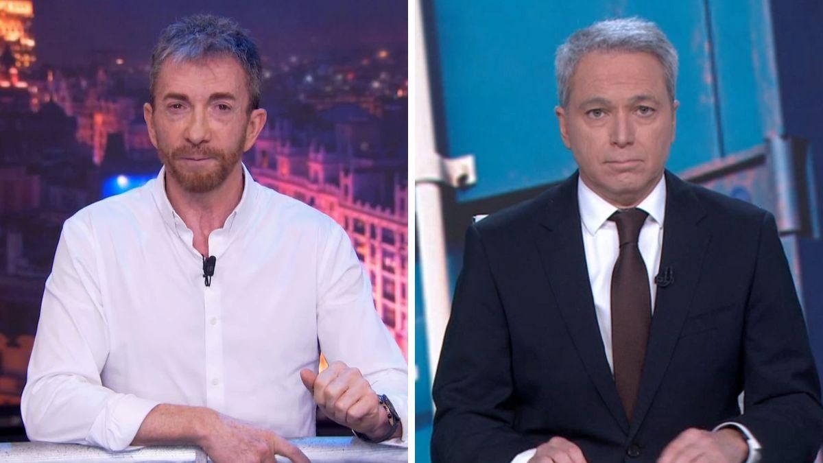 Pablo Motos y Vicente Vallés, presentadores de 'El Hormiguero' y Antena 3 Noticias
