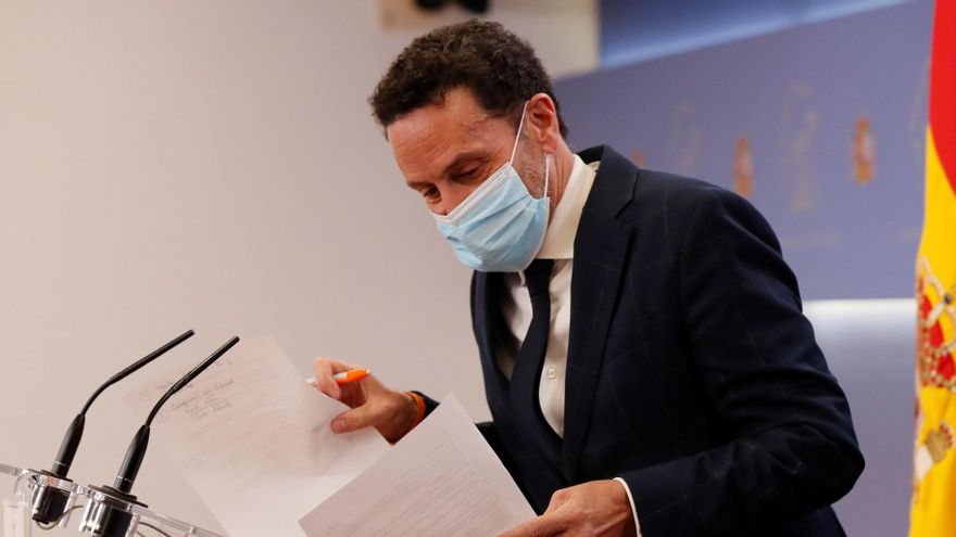 El portavoz de Ciudadanos, Edmundo Bal, este martes en el Congreso. EFE/Javier Mariscal