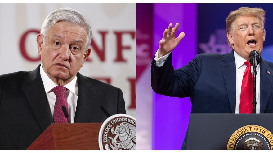 El expresidente Trump responde a López Obrador que "no le daría ni 10 centavos" para la migración
