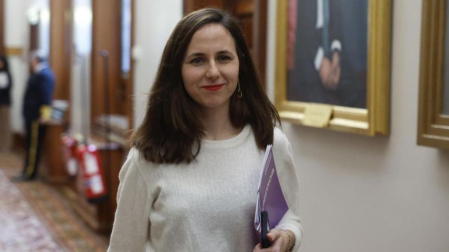La líder de Podemos Ione Belarra a su llegada a la reunión de la Junta de Portavoces del Congreso.EFE/ Javier Lizon