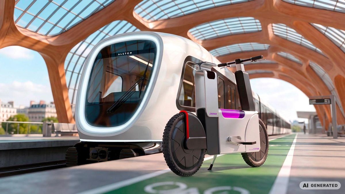 ¿Cómo será la nueva movilidad? Trenes inteligentes conectados con bicis y patinetes futuristas
