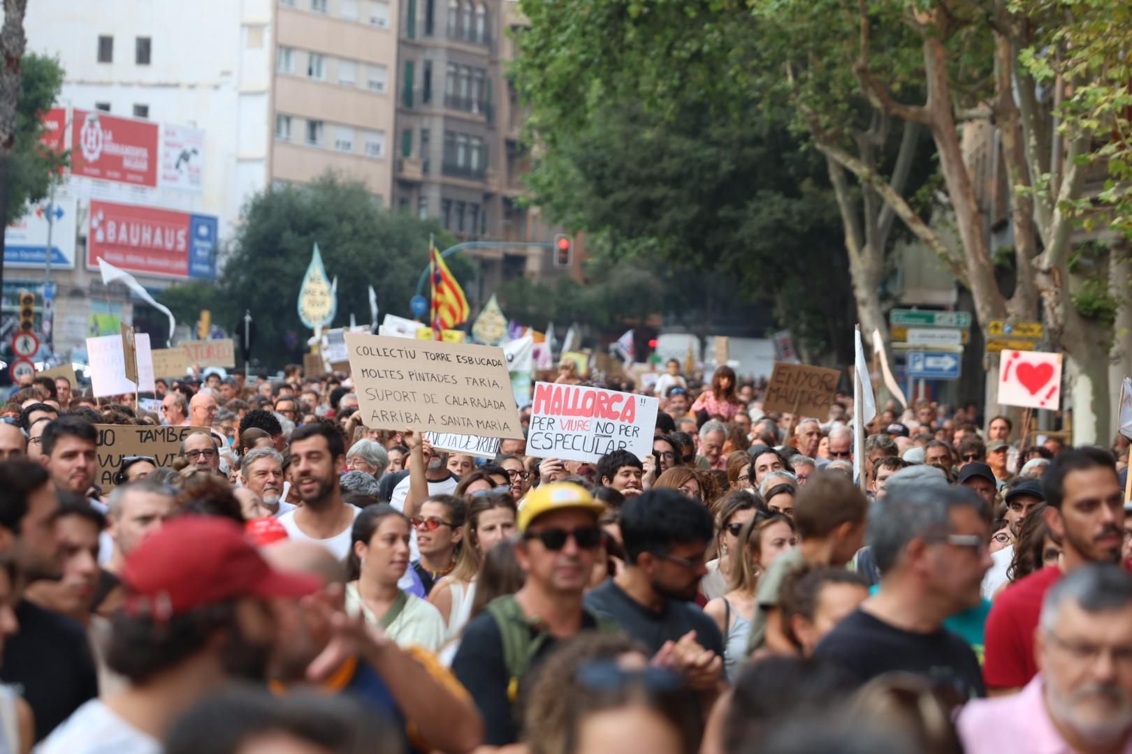 Uno de los instantes de la manifestación