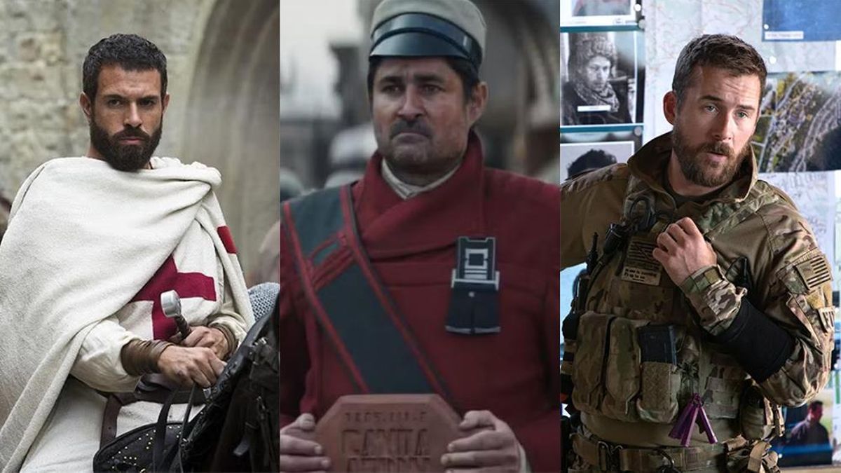 Tom Cullen, Joplin Sibtain y Barry Sloane