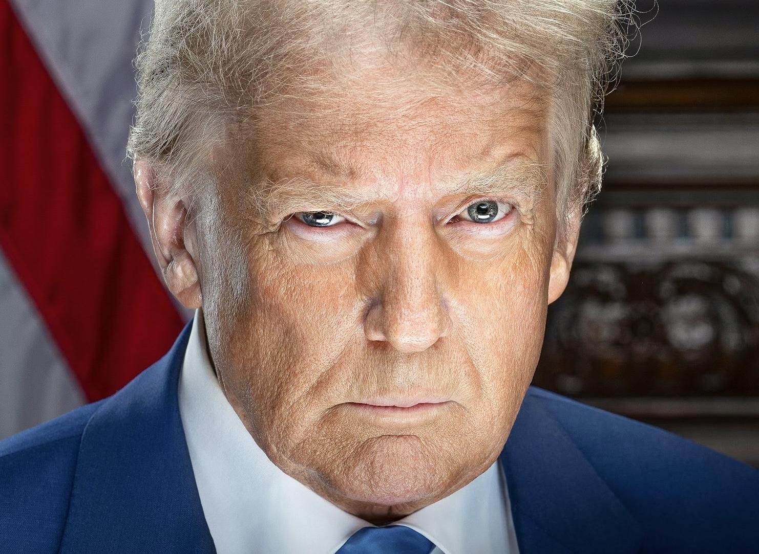 Trump Ya Tiene Nuevo Retrato Oficial En La Casa Blanca Desafiante Sin 