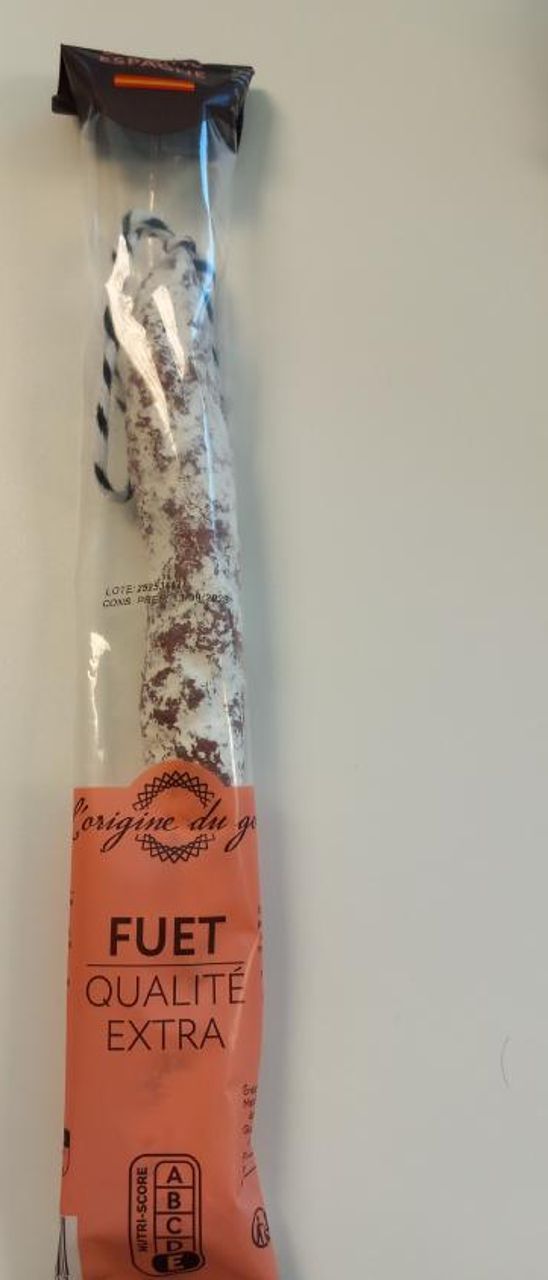 El lote de Fuet Qualité Extra, de la marca Origin du Gout.