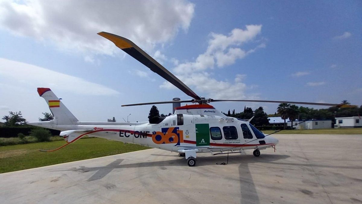 Un Helicóptero del 061 trasladó al bebé hasta el Hospital Reina Sofía de Córdoba