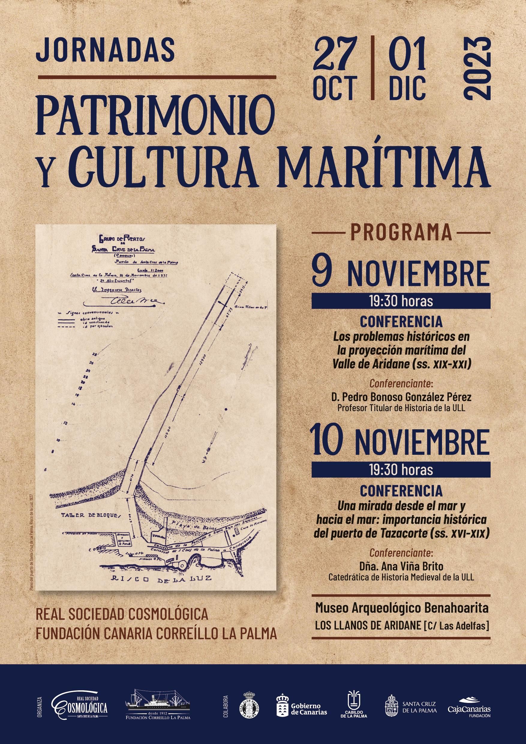 Cartel de las conferencias.