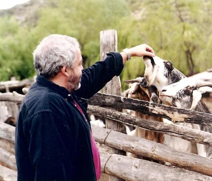 Juan Capote en unos de sus viajes a Argentina.