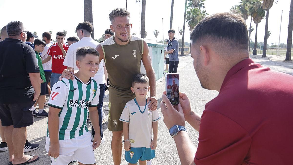 Entrenamiento del pretemporada del Córdoba CF a puerta abierta