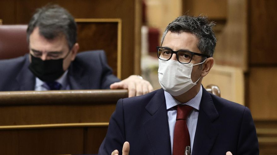 El ministro de la Presidencia, Relaciones con las Cortes y Memoria Democrática, Félix Bolaños