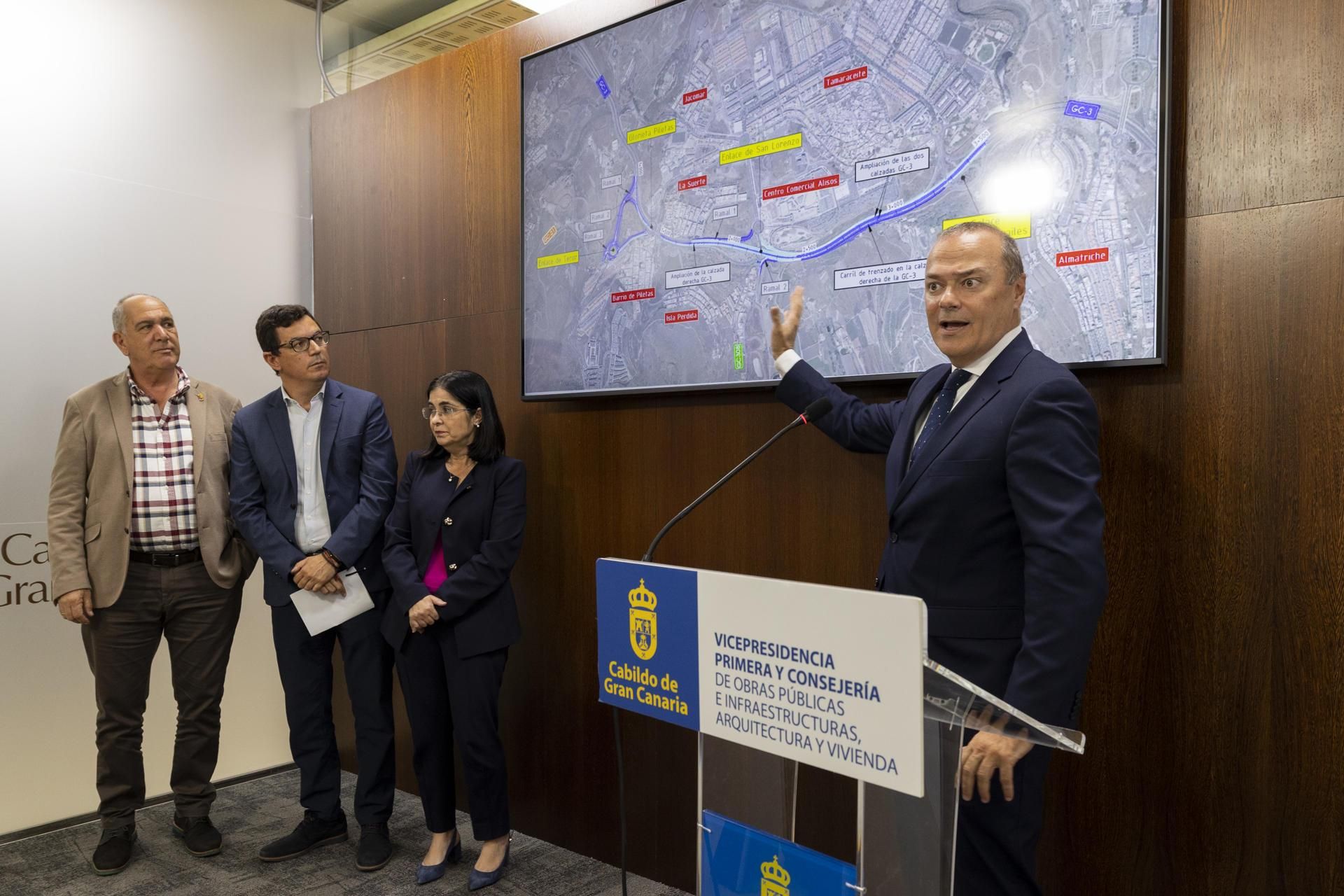 Presentación del proyecto para crear una conexión entre la circunvalación de Las Palmas de Gran Canaria y la carretera de Teror.
