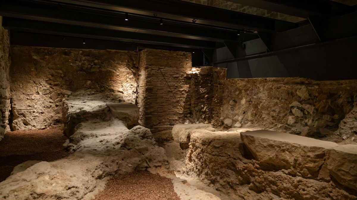 Los restos hallados bajo el Gran Hotel Barcino