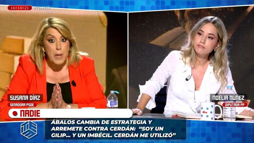 Tensión en Cuatro entre Susana Díaz y Noelia Núñez: "No voy a aguantar que gente sin trayectoria me dé lecciones"