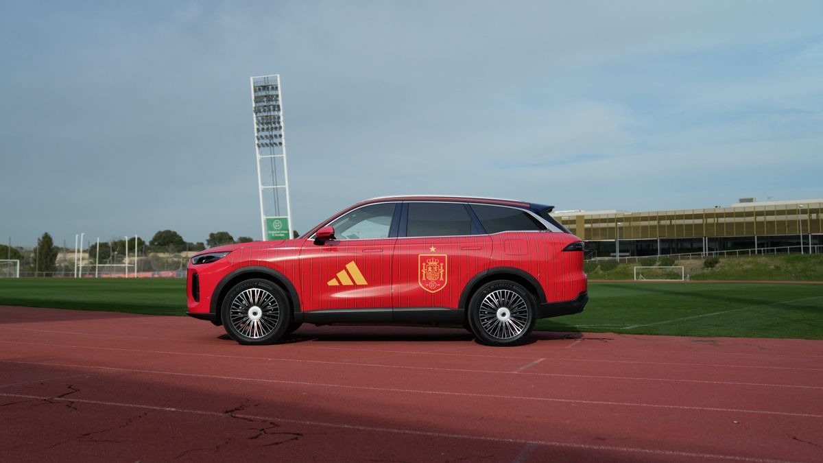 Coche de Ebro para la selección española de fúrbol