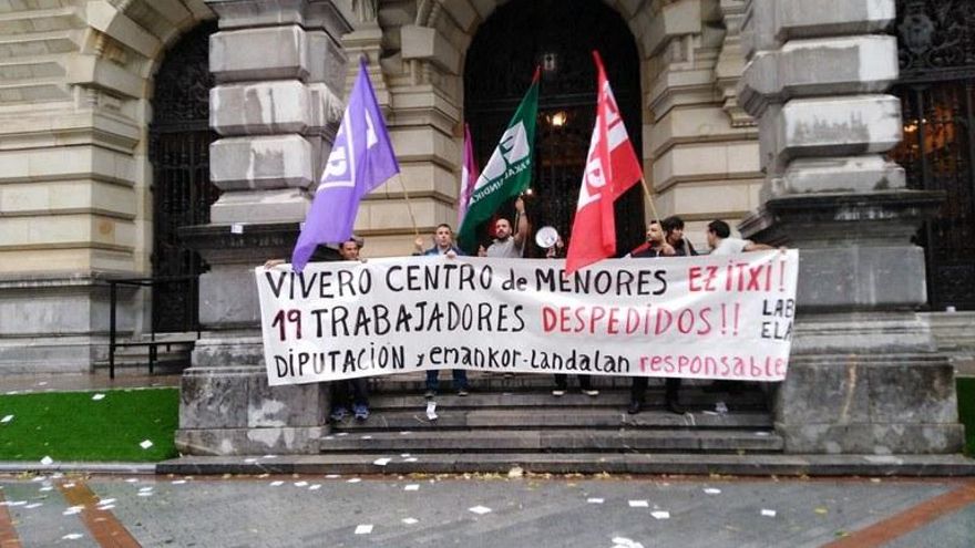 El cierre de un "problemático" centro de menores de Bizkaia pone en jaque a sindicatos y a la Diputación