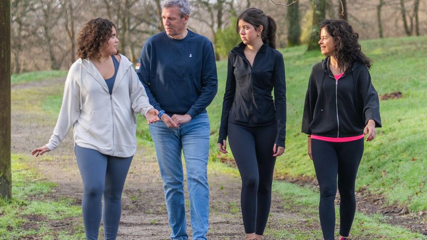 El candidato del PPdeG a la presidencia de la Xunta, Alfonso Rueda, en la jornada de reflexión.