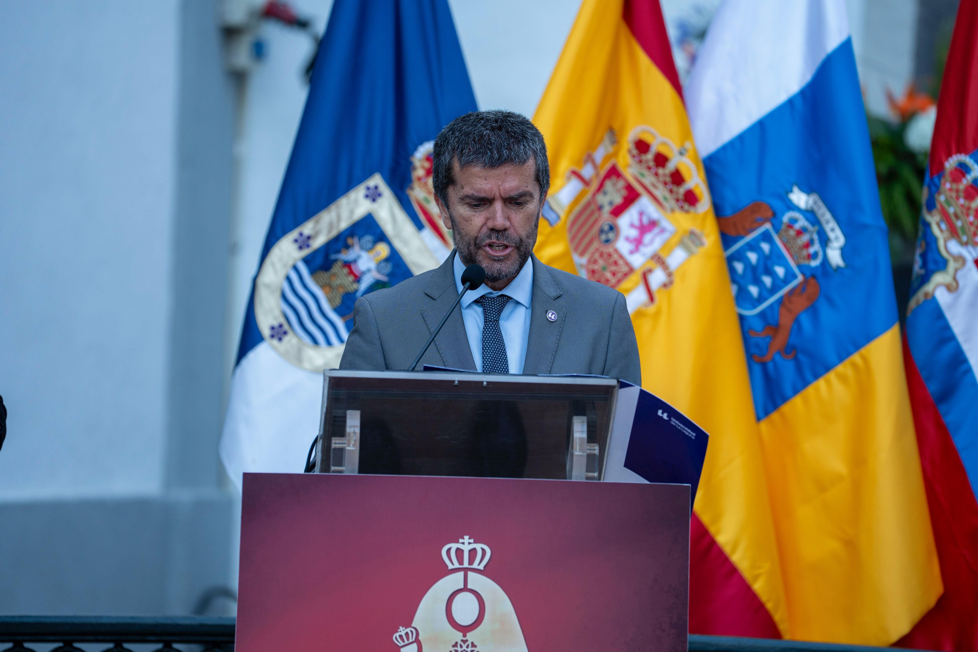 Francisco García durante el pregón.