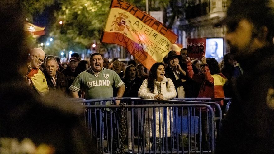 Protesta en Ferraz el 19 de noviembre de 2023
