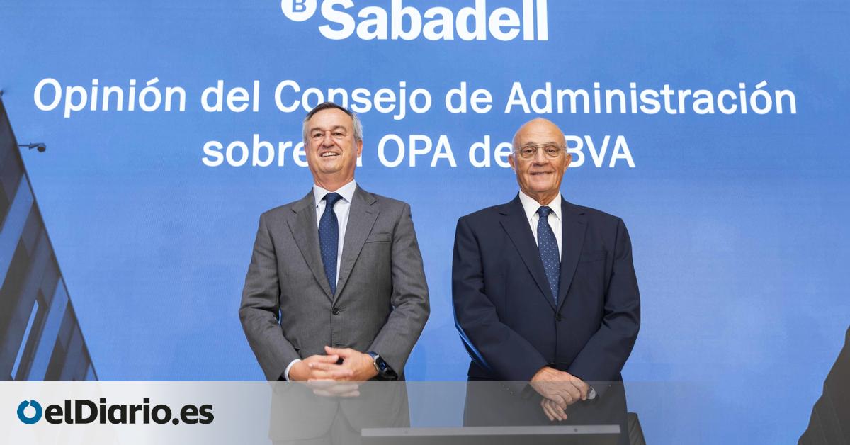 Analistas y pequeños accionistas de Sabadell aún ven insuficiente la mejora de la oferta de BBVA