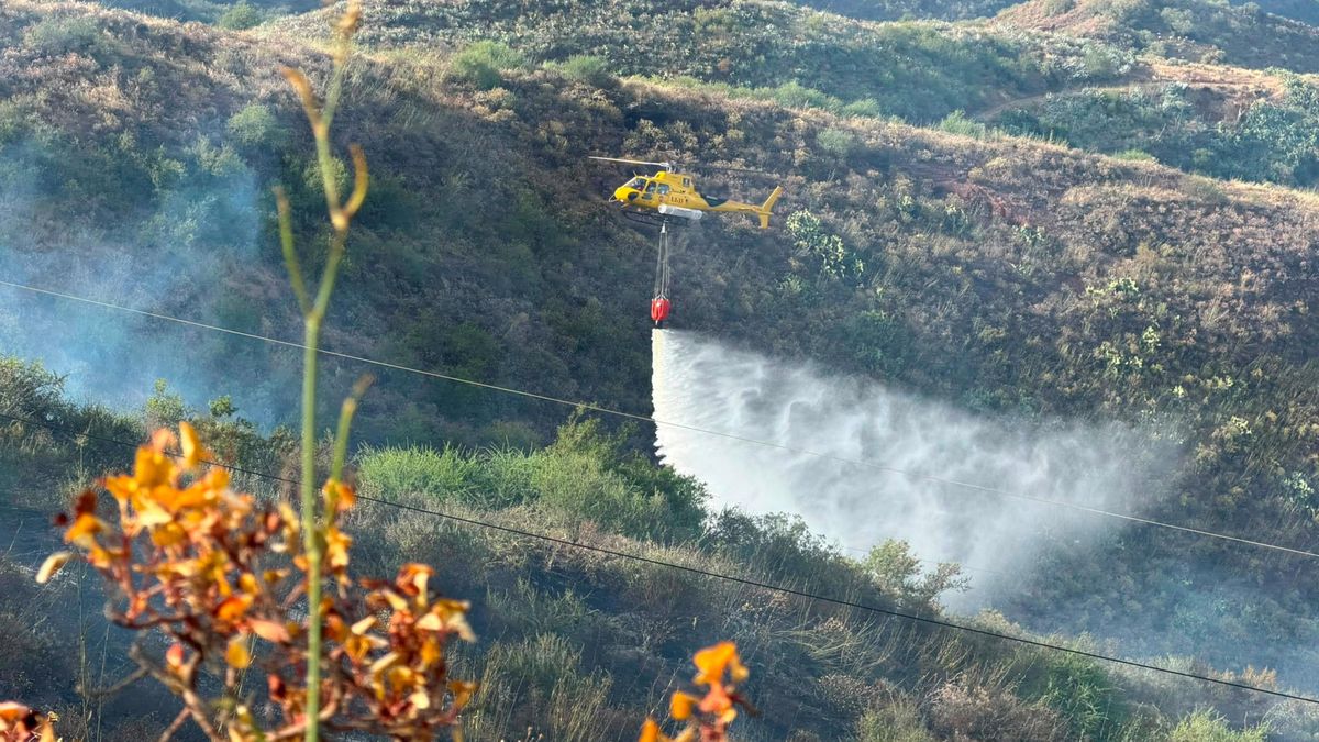 El Cabildo de Gran Canaria da por extinguido el incendio de Telde declarado el jueves