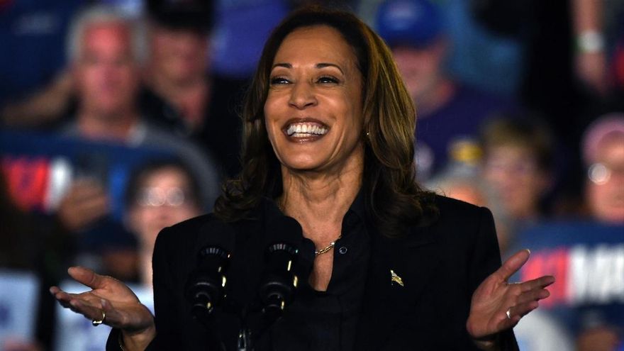 La candidata demócrata, Kamala Harris.
