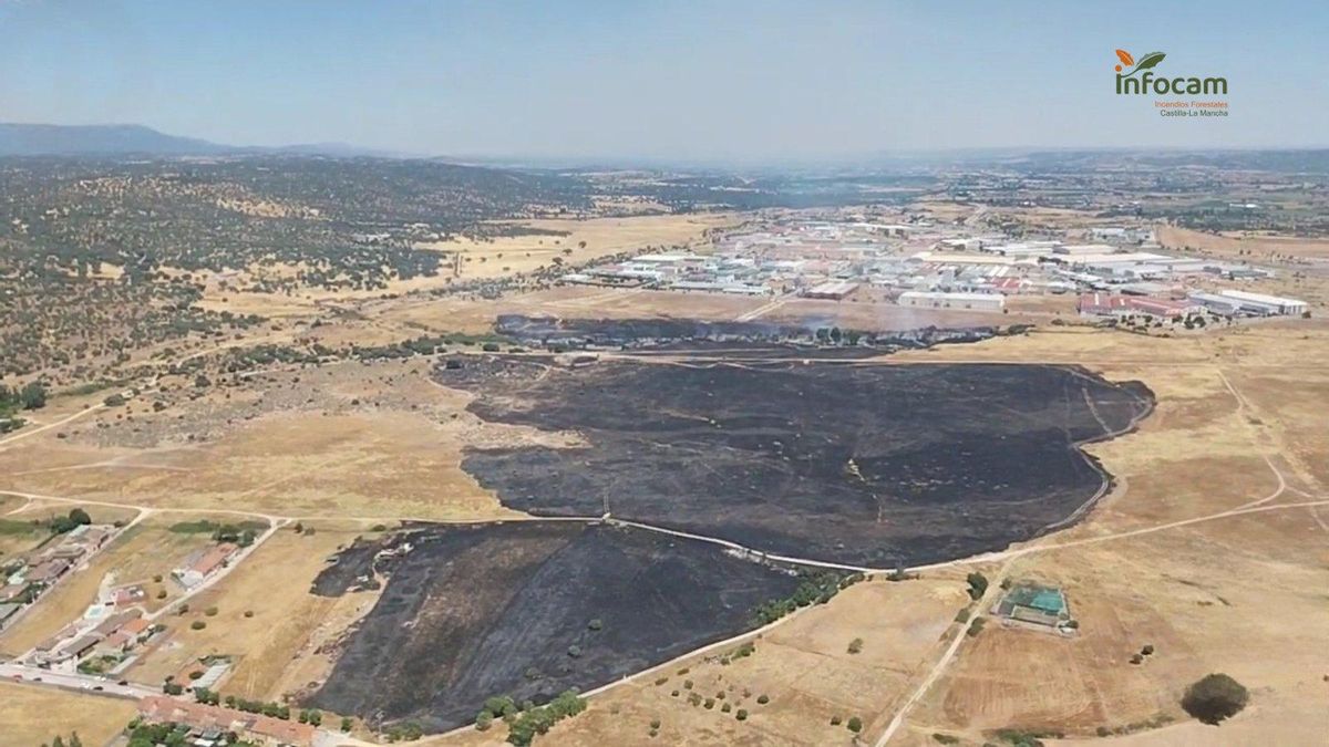 Incendio forestal en el Gamonal el 13 de julio de 2025