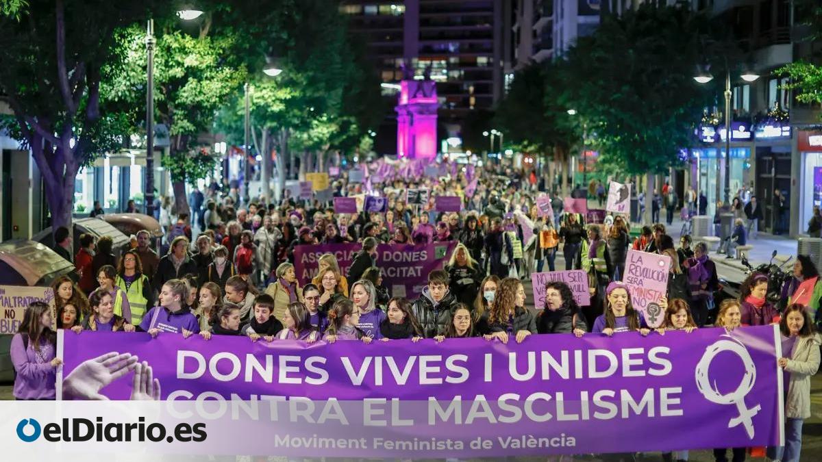Miles de personas claman en València contra la "cruel violencia" machista