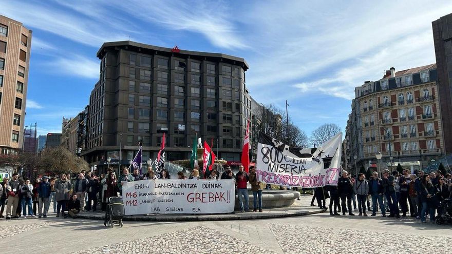 Profesores piden con otra huelga a la Universidad pública y al Gobierno vasco condiciones laborales "dignas"
